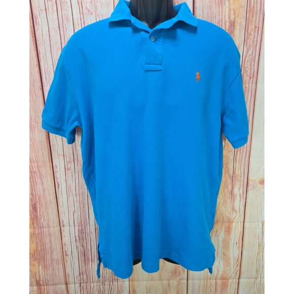 Polo Ralph Lauren Mens Classic Fit Blue Golf Polo Medium - Picture 1 of 7